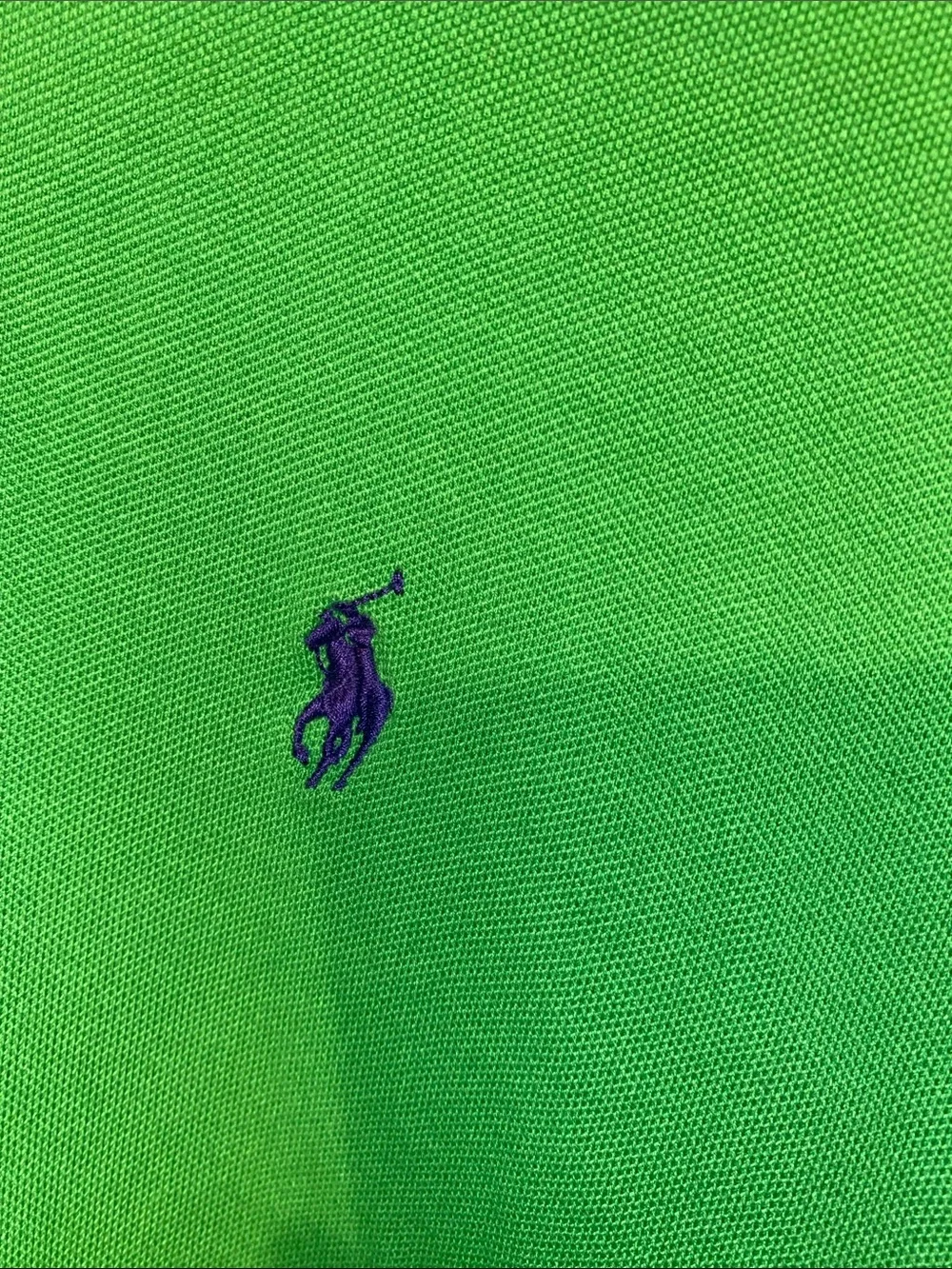 Ralph Lauren Green Polo Shirt with Navy Pony